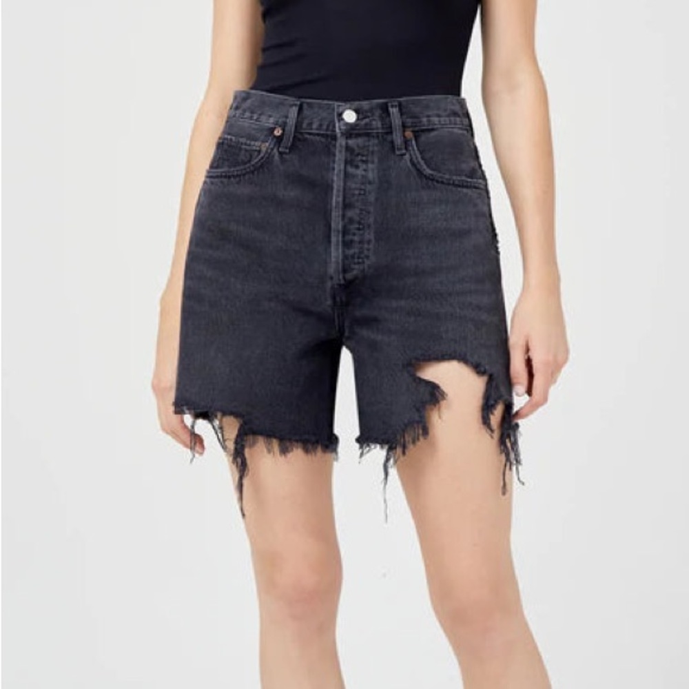 AGOLDE STELLA DISTRESSED SHORTS